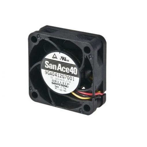 Sanyo Denki Axiální ventilátor, řada: 9GA, průtok vzduchu: 21.6 m³/h 2.04 W 12 V dc 170 mA IP68 40 mm 40 mm 15.2 mm