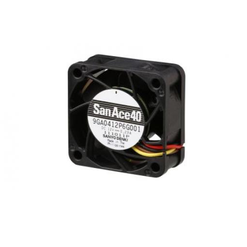 Sanyo Denki Axiální ventilátor, řada: 9GA, průtok vzduchu: 12.6 m³/h 960 mW 12 V dc 80 mA IP68 40 mm 40 mm 20 mm