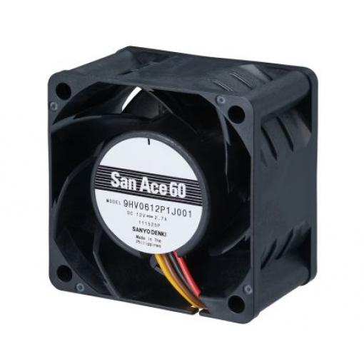 Sanyo Denki Axiální ventilátor, řada: 9HV, průtok vzduchu: 112.8 m³/h 32.4 W 12 V dc 2.7 A 60 mm 60 mm 38 mm