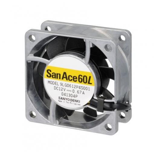 Sanyo Denki Axiální ventilátor, řada: 9LG, průtok vzduchu: 65.9 m³/h 4.56 W 24 V dc 190 mA 60 mm 60 mm 25 mm