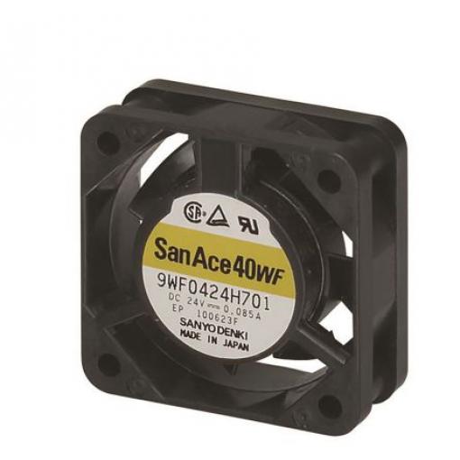 Sanyo Denki Axiální ventilátor, řada: 9WF, průtok vzduchu: 9.2 cfm 2.64 W 24 V dc 110 mA 40 mm 40 mm 20 mm