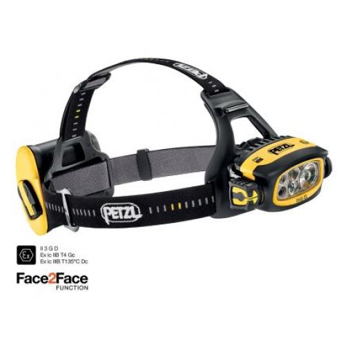 elová svítilna E80AHB 4 AA, LR06 Náhlavní svítilna, rozsah: 115 m, svítivost: 430 lm, IP67 Černá, žlutá Petzl 360g Ano