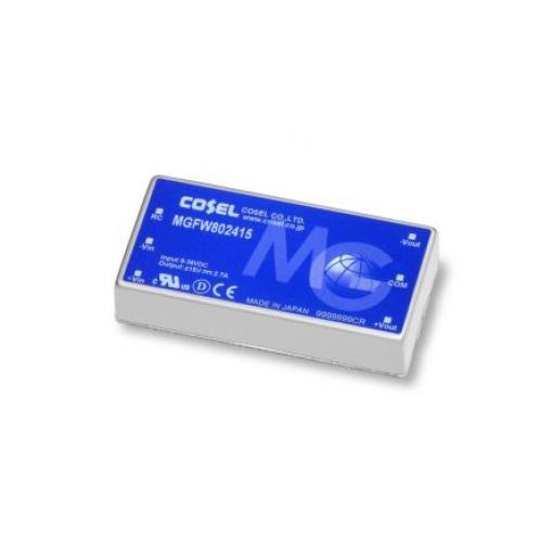 Cosel Měnič DC/DC MGF, výstup: 12 V 1.5 kV dc, Vin 36V dc 3.4 A, Vin 9V 81 W -40 °C 85 °C Montáž na plošný spoj