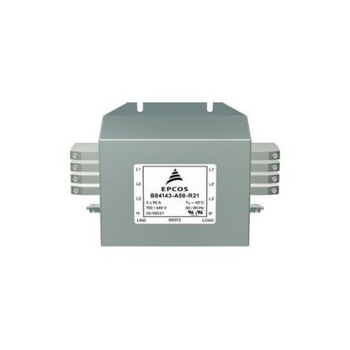 Filtr EMC, řada: B84143A*R021, 760V ac, 50/60 Hz, Svorkovnice, 150 A, počet fází: 3, 4.2 mA, EPCOS, RoHS