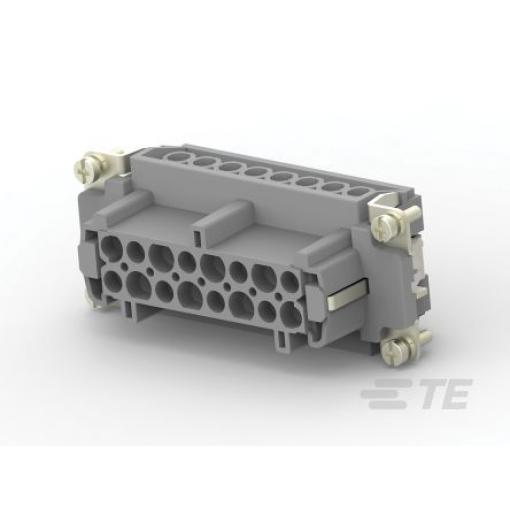 TE Connectivity Vložka napájecího konektoru pro vysoká zatížení 16 A Vnitřní HDC HE 16