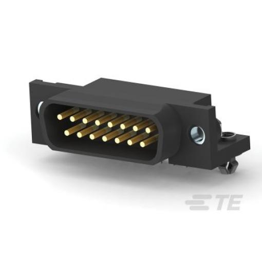 TE Connectivity Konektor D-Sub, řada: AMPLIMITE HD-20, počet kontaktů: 15, orientace těla: Pravý úhel 2.74 mm, Průchozí