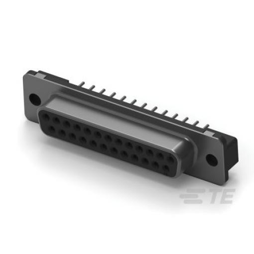 TE Connectivity Konektor D-Sub, řada: AMPLIMITE HD-20, počet kontaktů: 25, orientace těla: Rovný 2.74 mm, Průchozí otvor