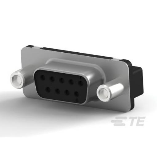 TE Connectivity Konektor D-Sub, řada: AMPLIMITE HD-20, počet kontaktů: 9, orientace těla: Rovný 2.74 mm, Průchozí otvor