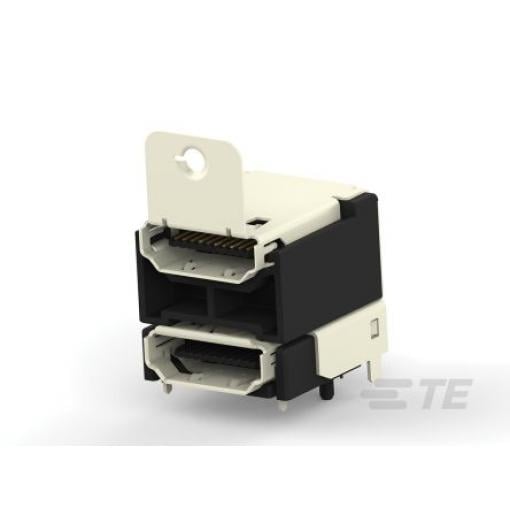 TE Connectivity Konektor HDMI, číslo řady: 1888811, Standard Vnitřní, počet kontaktů: 38, orientace těla: Pravý úhel, 40
