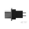 TE Connectivity Konektor D-Sub, řada: AMPLIMITE HD-20, počet kontaktů: 9, orientace těla: Rovný 2.77 mm, Průchozí otvor