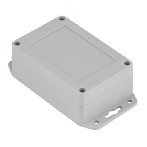 RS PRO Pouzdro IP68 S přírubou barva Šedá IK07 barva Šedá Polykarbonát 131.3 mm 40 mm 71.3 mm Silikon