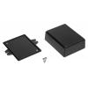 RS PRO Pouzdro IP54 S přírubou barva Černá ABS 75.8 mm 27.9 mm 77.9 mm