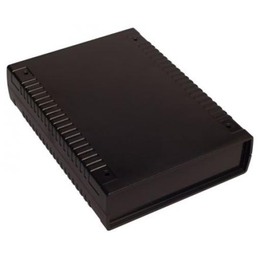 RS PRO Pouzdro IP53 Nestíněný barva Černá IK06 barva Černá ABS 184.6 mm 45.5 mm 135.9 mm