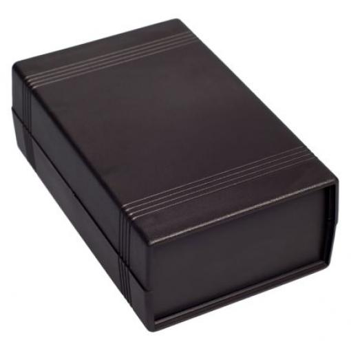 RS PRO Pouzdro IP30 Nestíněný barva Černá IK06 ABS 147.4 mm 55.8 mm 92.2 mm
