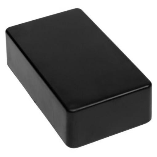 RS PRO Pouzdro IP54 Nestíněný barva Černá IK06 ABS 124.7 mm 37.1 mm 72 mm