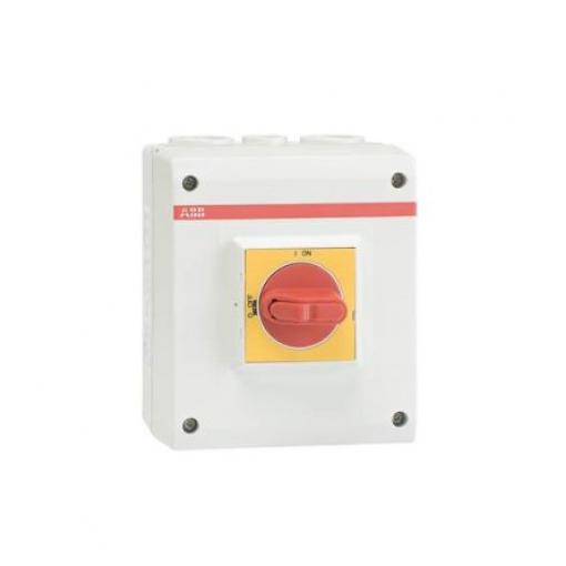 ABB Oddělovací (hlavní) vypínač, rozsah: OTP 4pólový Lišta DIN IP65 16 A