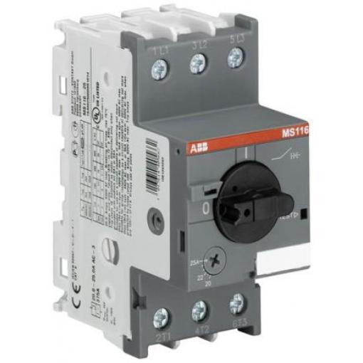 Ochranná jednotka motoru, rozsah: MS116 20A 690V ABB