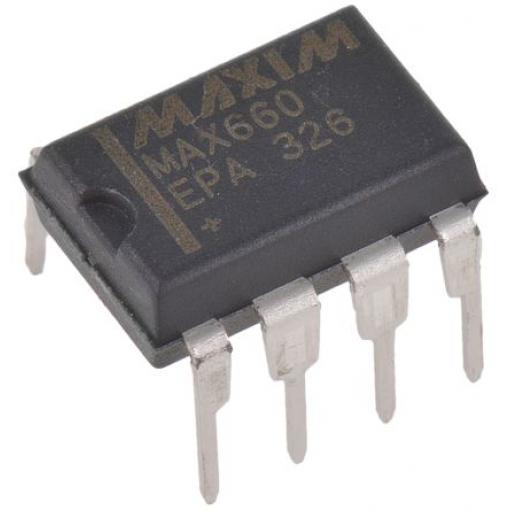 Regulátor MAX660EPA+ 100mA 80 kHz, počet kolíků: 8, PDIP