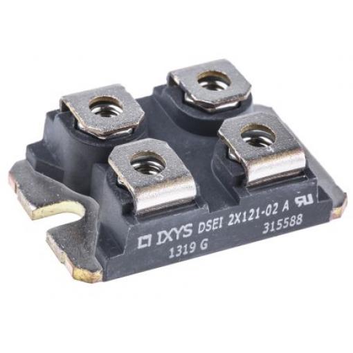 IXYS Dioda DSEI2X121-02A Spínané 123 A 200 V 50 ns, SOT-227, počet kolíků: 12 kolíkový