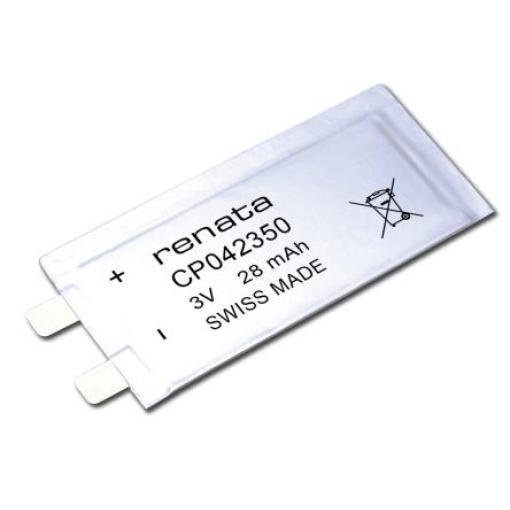 Baterie 3V Lithium-iontová 28mAh Renata