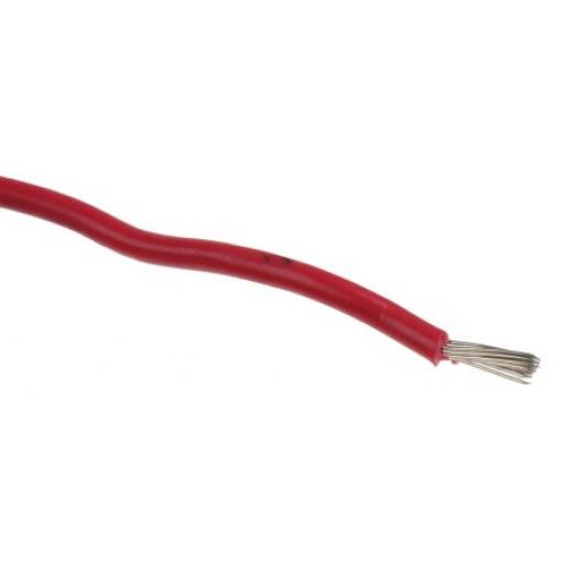 Zapojovací vodič plocha průřezu 0,52 mm², prameny vodičů: 19/0,2 mm pramen vodičů, Červená, 250 V 100m 20 AWG Nexans
