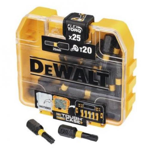 DeWALT Bit šroubováku, Šestihran, T20 x 25 mm, celková délka: 25 mm, počet kusů: 25