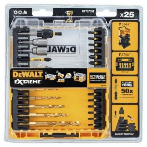 DeWALT 25 Křížový, Pozidriv, Hvězdicový Křížový