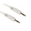 Pomocný kabel, řada: RS PRO délka 5 m, A: Vnější, A: Stereo jack 3,5 mm RS PRO, B: Vnější, B: Stereo jack 3,5 mm, Bílá