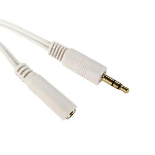 Pomocný kabel, řada: RS PRO délka 10 m, A: Vnější, A: Stereo jack 3,5 mm RS PRO, B: Vnitřní, B: Stereo jack 3,5 mm, Bílá