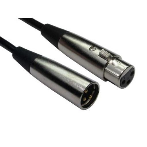 RS PRO Kabel XLR, A: Vnější, A: XLR3, B: XLR3, B: Vnitřní 10 m, Černá