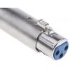 RS PRO AV adaptér, orientace těla: Rovný, adaptér z typu: XLR Vnitřní, XLR Vnitřní, Stříbrná, materiál pouzdra: Kov