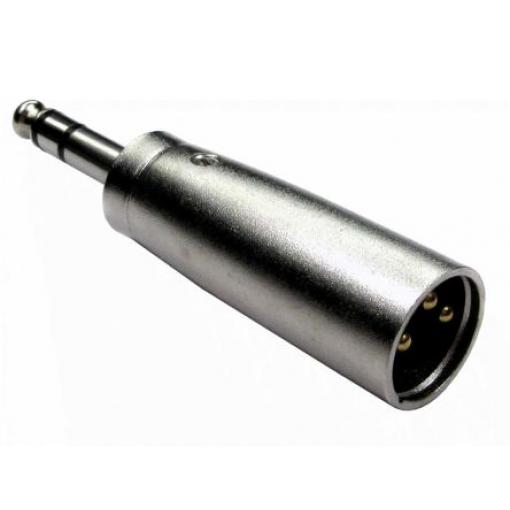 RS PRO AV adaptér, orientace těla: Rovný, adaptér z typu: 1/4 ve stereo Vnější, XLR Vnější, Stříbrná, materiál pouzdra: