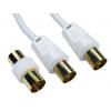 Koaxiální kabel, řada: TV Aerial Connector RF, Bílá Polyethylenová pěna, vnější průměr: 5 mm OD 50 m 75 Ω RS PRO S