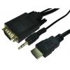 RS PRO, řada: 77HDMI 1 m, A: Vnější HDMI, B: Vnější VGA