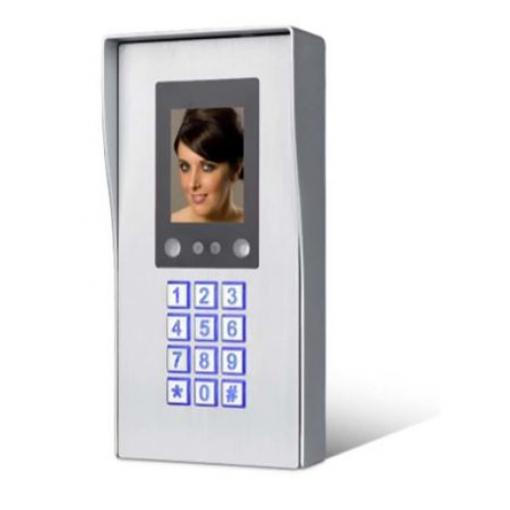 RS PRO Vstupní dveře Tlačítko, Barva, Intercom s rozpoznáváním obličeje, 12 V