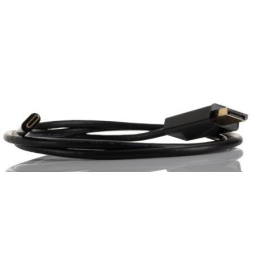 RS PRO, A: Vnější USB typu C, B: Vnější USB typu C, Polyvinylchlorid DisplayPort Kabely 1 m