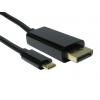 RS PRO, A: Vnější USB typu C, B: Vnější USB typu C, Polyvinylchlorid DisplayPort Kabely 5 m