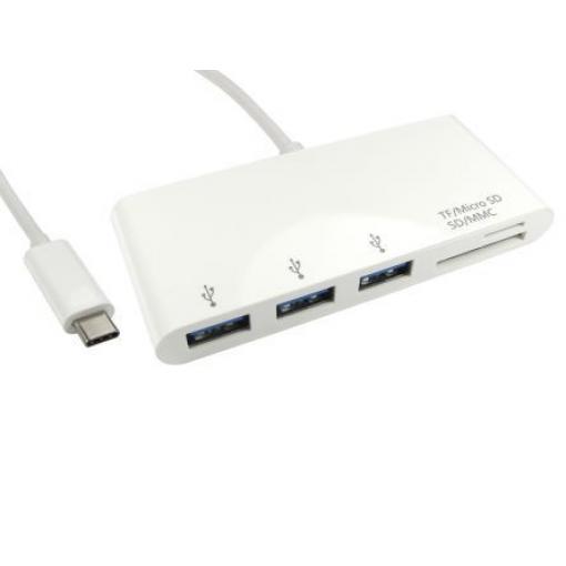 Rozbočovač USB, standard: USB typu C, USB typu A USB 3.0, počet portů USB: 3 USB RS PRO