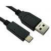 RS PRO Kabel USB do zásuvky IC Vnější, A: USB typu C, 500 mm Vnější, Černá, B: USB typu A