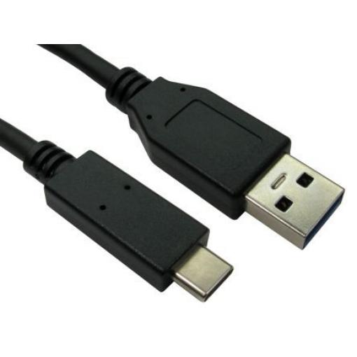 RS PRO Kabel USB do zásuvky IC Vnější, A: USB typu C, 500 mm Vnější, Černá, B: USB typu A