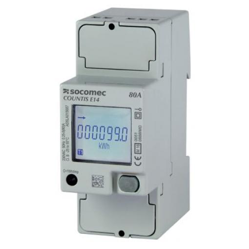 Elektroměr, řada: Countis E12 Podsvícení LCD 1fázový Elektroměr Impulzový výstup výška číslice 85 mm, výška výřezu: 90