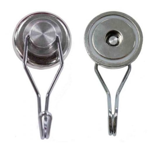Neodymový magnet Hák, délka: 65 mm 18 kg, tloušťka: 15 mm 25 mm Eclipse