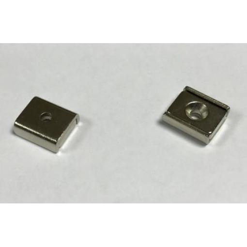 Neodymový magnet Otvor se závitem, délka: 10 mm 4 kg, tloušťka: 5 mm 13.5 mm Eclipse