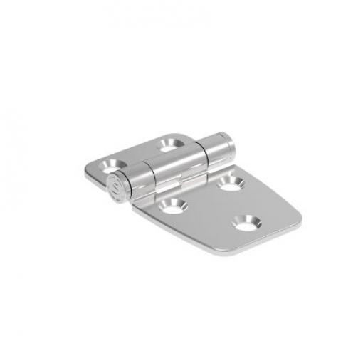 Pásový závěs Výkyvné, Lesklý, Nerezová ocel Pevný Šroubová, délka: 58 mm x 38.2 mm x 9 mm Southco