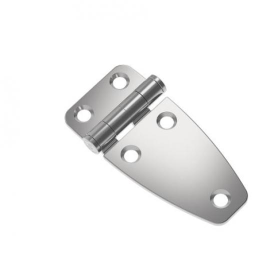 Pásový závěs Výkyvné, Lesklý, Nerezová ocel Pevný Šroubová, délka: 78 mm x 38.2 mm x 9 mm Southco