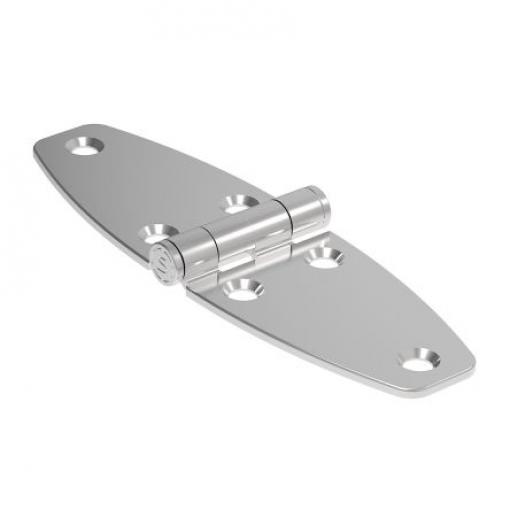 Pásový závěs Výkyvné, Lesklý, Nerezová ocel Pevný Šroubová, délka: 118 mm x 38.2 mm x 9 mm Southco