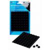 SJ5012BL 3M Kulatý Polyuretan Samolepicí nohy 12.7 mm 3.6mm 12.7 mm