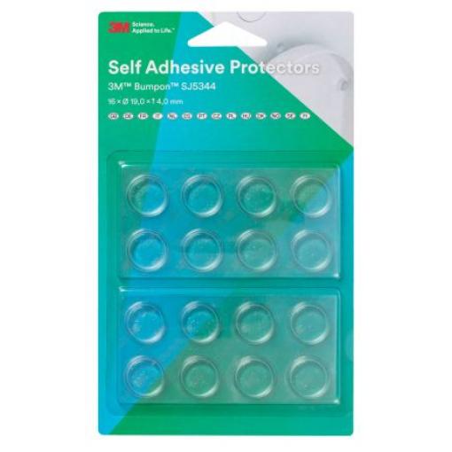 SJ5344T 3M Kulatý Polyuretan Samolepicí nohy 19.1 mm 50 ft