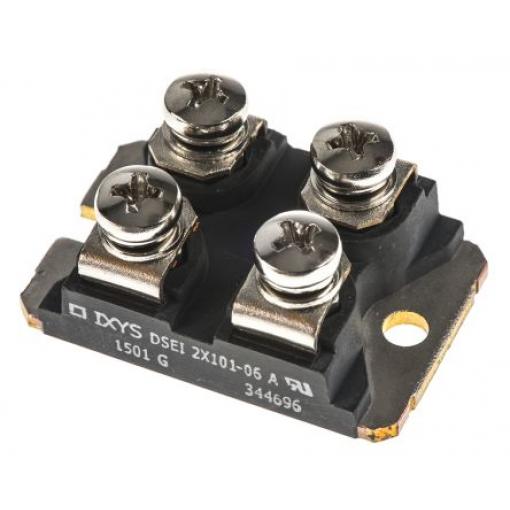 IXYS Dioda DSEI2X101-06A Spínané 96 A 600 V 50 ns, SOT-227, počet kolíků: 4 kolíkový