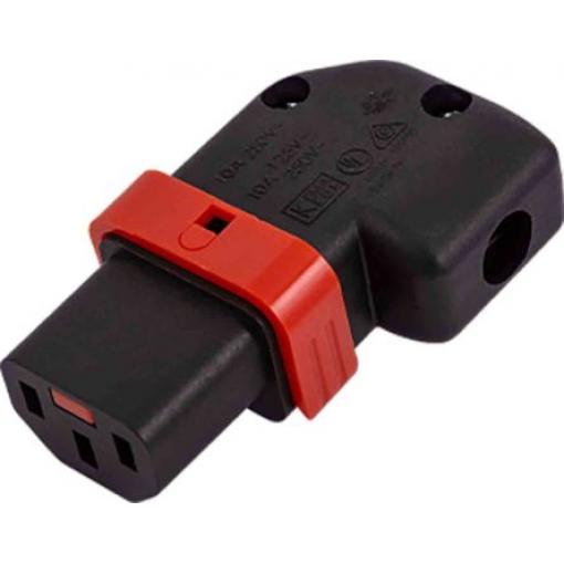 Schaffner Konektor IEC C13, orientace těla: Rovný, Volné zavěšení Vnější, 250 V 15A